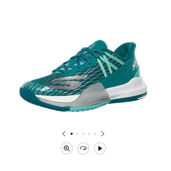 Skechers Baseline Bully Tennis Court Shoe - Women's - Aqua/White - 10 - New - Picture 1 of 5